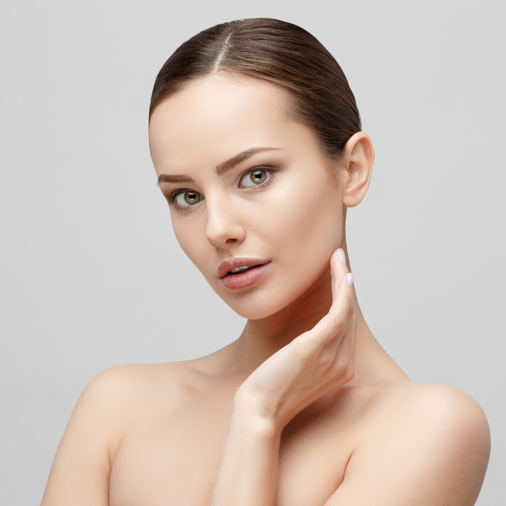 Portrait of Bare Faced Woman